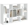 vidaXL Wall Shelf White Engineered wood Medium Wall Shelf Rectangular