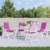 vidaXL Highback Chair Cushion Set of 4 Pink Oxford fabric (100% polyester)
