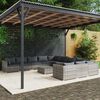 vidaXL Garden Lounge Set Gray, Anthracite PE rattan Large Modular