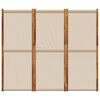 vidaXL 3-Panel Room Divider Taupe 82.7"x70.9"