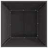 vidaXL Fire Pit Black 23.6" x 23.6" x 13.8" Steel