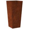 vidaXL Garden Planter Set of 2 Brown Weathering Steel Heavy Duty