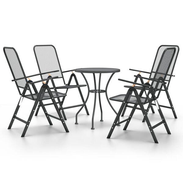 vidaXL Garden Dining Set Anthracite