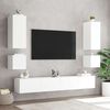 vidaXL TV Wall Cabinet White Engineered Wood TV Wall Cabinet Rectangular