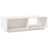 vidaXL Coffee Table White Solid pinewood 43.3x19.7x13.2 in Coffee Table