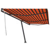vidaXL Retractable Awning Orange and brown
