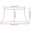 vidaXL Sunshade Sail 1.75 oz/ft² Taupe 3/4x6.6' HDPE