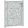 vidaXL Garden Gate 39.4x49.2" Weathering Steel Flame Design