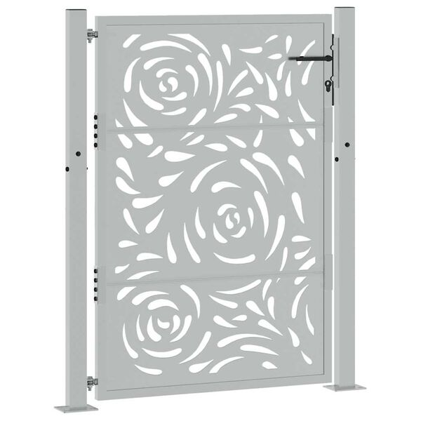 vidaXL Garden Gate 39.4x49.2" Weathering Steel Flame Design