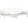 vidaXL Day Bed White Solid pine wood, plywood Twin