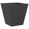vidaXL Garden Planter Black Cold-rolled steel Ample space for soil