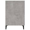 vidaXL Desk Concrete Gray Engineered Wood Large Desk Rectangular