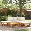vidaXL Garden Sofa Set Beige, Cream White