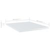 vidaXL Shelf Set of 4 High gloss white Engineered Wood