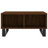 vidaXL Coffee Table Brown Oak Engineered wood, Iron Small Coffee Table