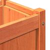 vidaXL Garden Planter Wax Brown Solid Pine Wood 59.1x12.2x12.2 in