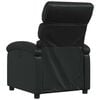 vidaXL Recliner Chair Black Faux Leather, Metal, Plywood Standard Recliner