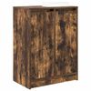 vidaXL Shoe Cabinet Smoked Oak Engineered Wood Medium Shoe Cabinet