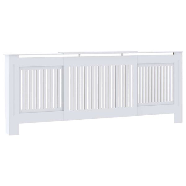 vidaXL MDF Radiator Cover White 80.7"