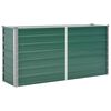 vidaXL Raised Bed Green Galvanized Steel 63.0 x 15.7 x 30.3 in