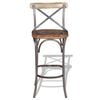 vidaXL Bar Chair Multicolour Solid Reclaimed Wood Durable Bar Chair