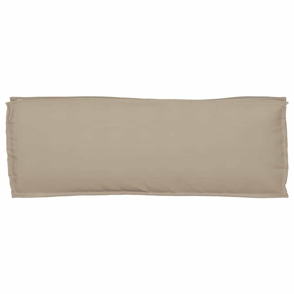 vidaXL Pallet Cushion for Bench Taupe 110 x 40 x 8 cm Oxford Fabric