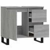 vidaXL Bathroom Cabinet Grey Sonoma Engineered wood, iron