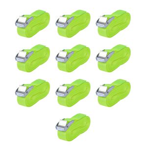 vidaXL Straps 10 pcs 0,25 Tonnes 16.4 'x0.98 " Fluorescent Green