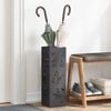 vidaXL Umbrella Stand Black 15.5 x 15.5 x 49 cm Metal