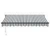 vidaXL Retractable Awning Anthracite and white