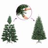 vidaXL Artificial Pre-lit Christmas Tree with 150 LEDs Pink 47.2" PVC