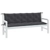 vidaXL Garden Bench Cushion Melange Anthracite 100% Polyester