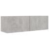 vidaXL TV Cabinet Set Set of 5 Concrete Grey Engineered Wood Large
