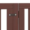 vidaXL Dog Gate Set of 6 Brown Poplar Wood 118.1 in long Foldable