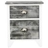 vidaXL Cabinet Grey Paulownia wood Compact Durable Cabinet