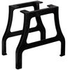 vidaXL Coffee Table Leg Set of 2 Black Cast iron Medium