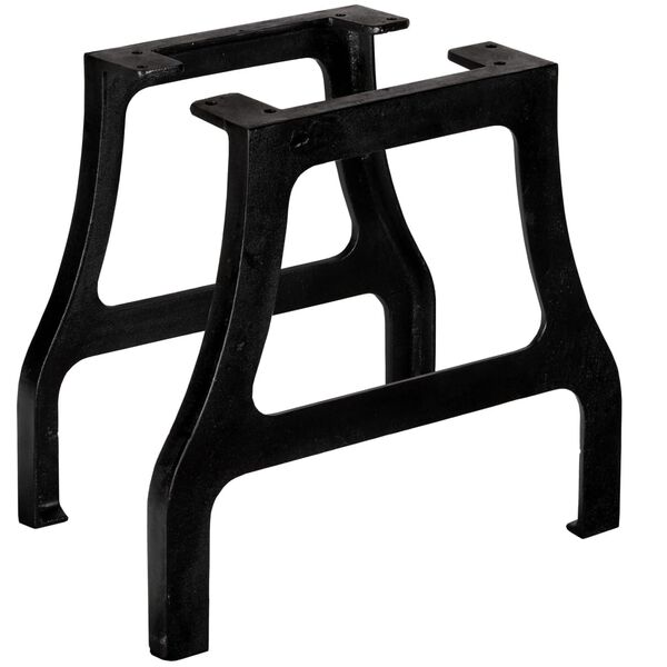 vidaXL Coffee Table Leg Set of 2 Black Cast iron Medium