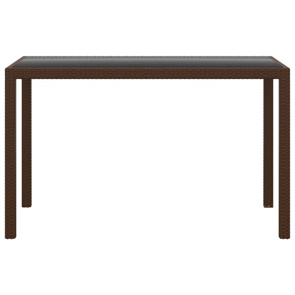 vidaXL Garden Dining Set Brown and Cream White