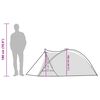 vidaXL Camping Tent Dome 2-Person White Blackout Fabric Waterproof