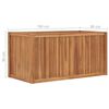 vidaXL Raised Bed Teak Solid Teak Wood Medium Durable Raised Bed