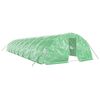 vidaXL Greenhouse Green PE (polyethylene), galvanized steel