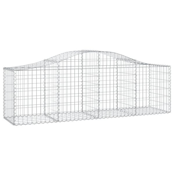 vidaXL Gabion Basket Set of 13 Silver Galvanized iron Large