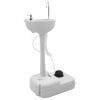 vidaXL Camping Handwash Stand Grey 19.88 x 12.99 x 40.55 in