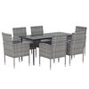 vidaXL Garden Dining Set Anthracite, Dark Grey, Black
