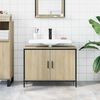 vidaXL Bathroom Sink Cabinet Sonoma oak Engineered wood Medium