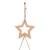 vidaXL&nbsp;Hanging Christmas Trees with Top Stars 2 pcs 21.7x47.2" Natural Branch