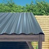 vidaXL Roof Panels 12 pcs Galvanized Steel Gray 31.5"x14.2"