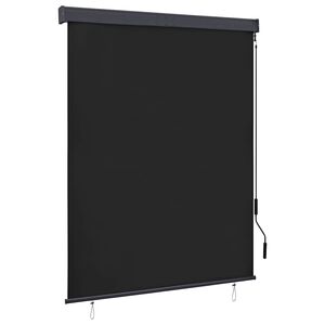 vidaXL Roller Shade Anthracite Polyester with PA Coating 55.1x98.4in