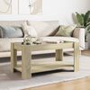 vidaXL Coffee Table Sonoma Oak Engineered Wood Medium Coffee Table