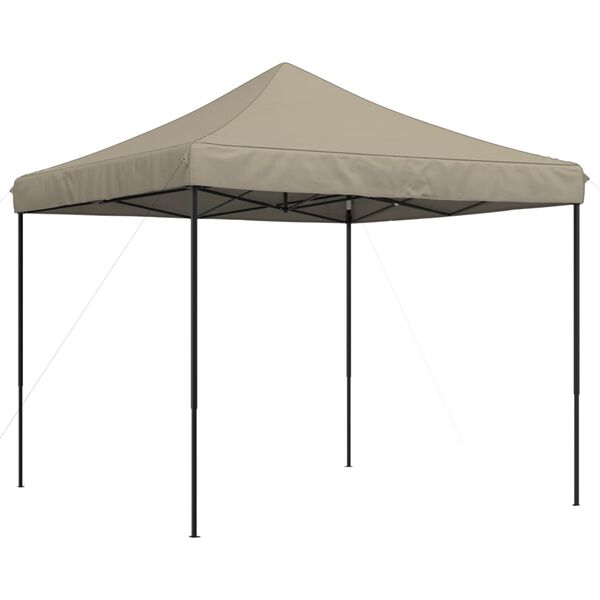 vidaXL Party Tent Taupe and Black